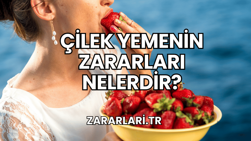 Çilek Yemenin Zararları Nelerdir?