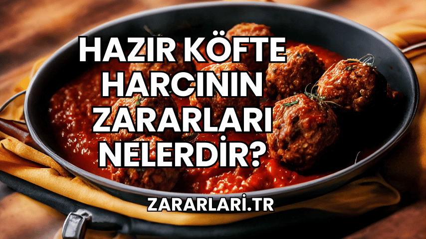 Hazır Köfte Harcının Zararları Nelerdir?