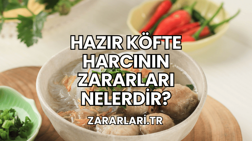 Hazır Köfte Harcının Zararları Nelerdir?