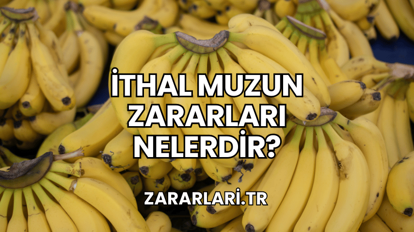 İthal Muzun Zararları Nelerdir?