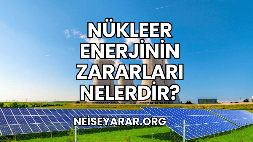 Nükleer Enerjinin Zararları Nelerdir?