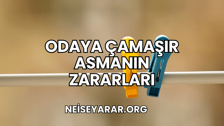 Odaya Çamaşır Asmanın Zararları