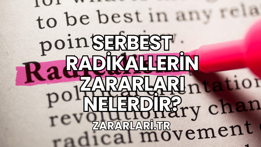 Serbest Radikallerin Zararları Nelerdir?